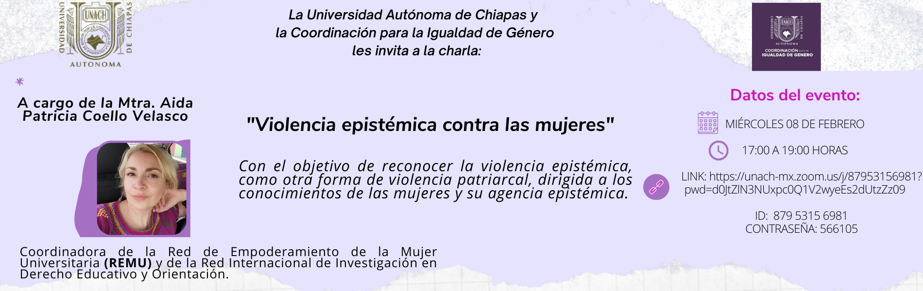 Charla "Violencia Epistémica contra las Mujeres" 