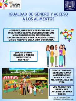 Concurso de carteles: "Igualdad de género y acceso a la alimentación con participación de las mujeres y personas de la diversidad sexual" 1er Festival por la Igualdad de Género