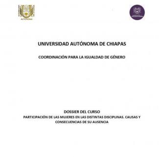 DOSSIER DEL CURSO PARTICIPACIÓN DE LAS MUJERES EN LAS DISTINTAS DISCIPLINAS. CAUSAS Y CONSECUENCIAS DE SU AUSENCIA